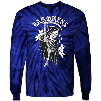 Bad Omen Reaper The Death Of Peace Of Mind Tie-Dye Long Sleeve Shirt