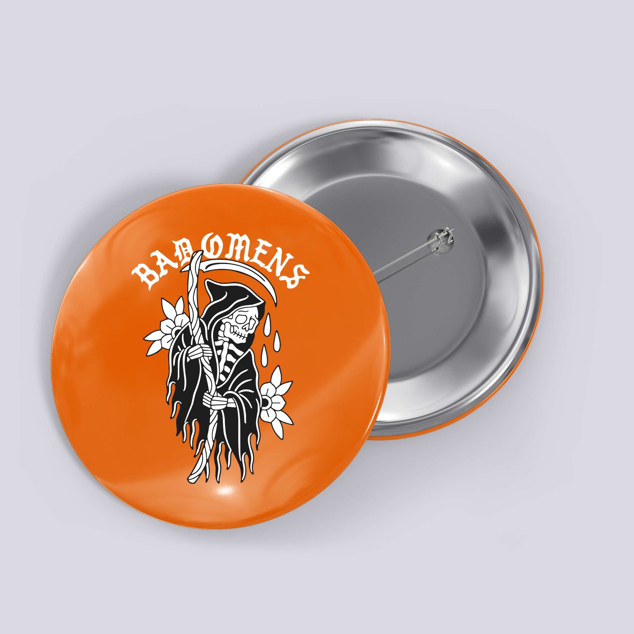 Bad Omen Reaper The Death Of Peace Of Mind Button
