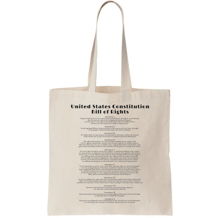 Bill Of Rights Us Constitution Bag