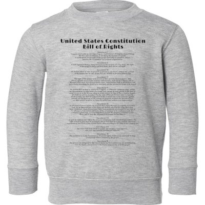 Bill Of Rights Us Constitution Toddler Sweatshirt