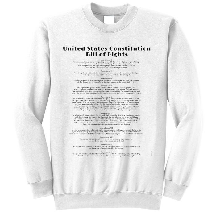 Bill Of Rights Us Constitution Sweatshirt