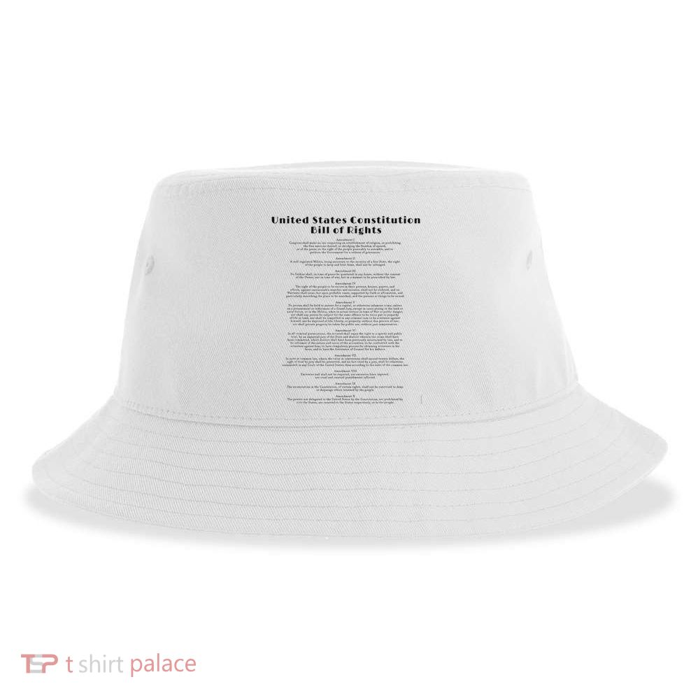 Bill Of Rights Us Constitution Sustainable Bucket Hat