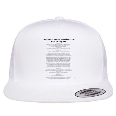 Bill Of Rights Us Constitution Flatbill Hat