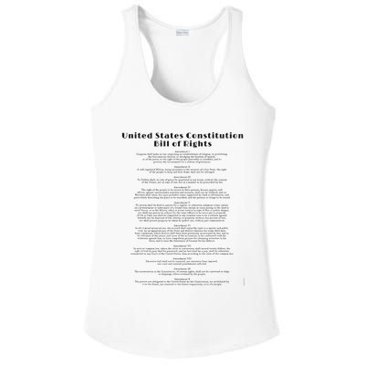 Bill Of Rights Us Constitution Ladies PosiCharge Competitor Racerback Tank