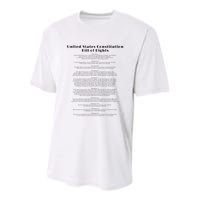 Bill Of Rights Us Constitution Youth Performance Sprint T-Shirt