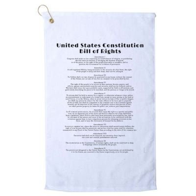 Bill Of Rights Us Constitution Golf Towel