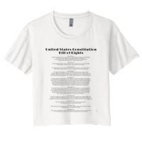 Bill Of Rights Us Constitution Women's Crop Top Tee