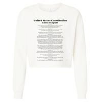 Bill Of Rights Us Constitution Cropped Pullover Crew