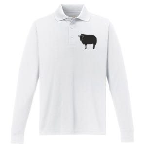 Black Outcast Rebel Performance Long Sleeve Polo