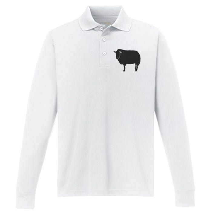 Black Outcast Rebel Performance Long Sleeve Polo