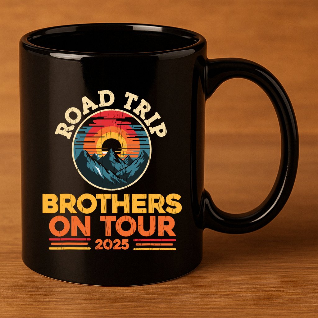Brothers On Road Trip 2025 11oz C Handle Ceramic Mug