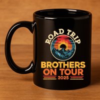 Brothers On Road Trip 2025 11oz C Handle Ceramic Mug