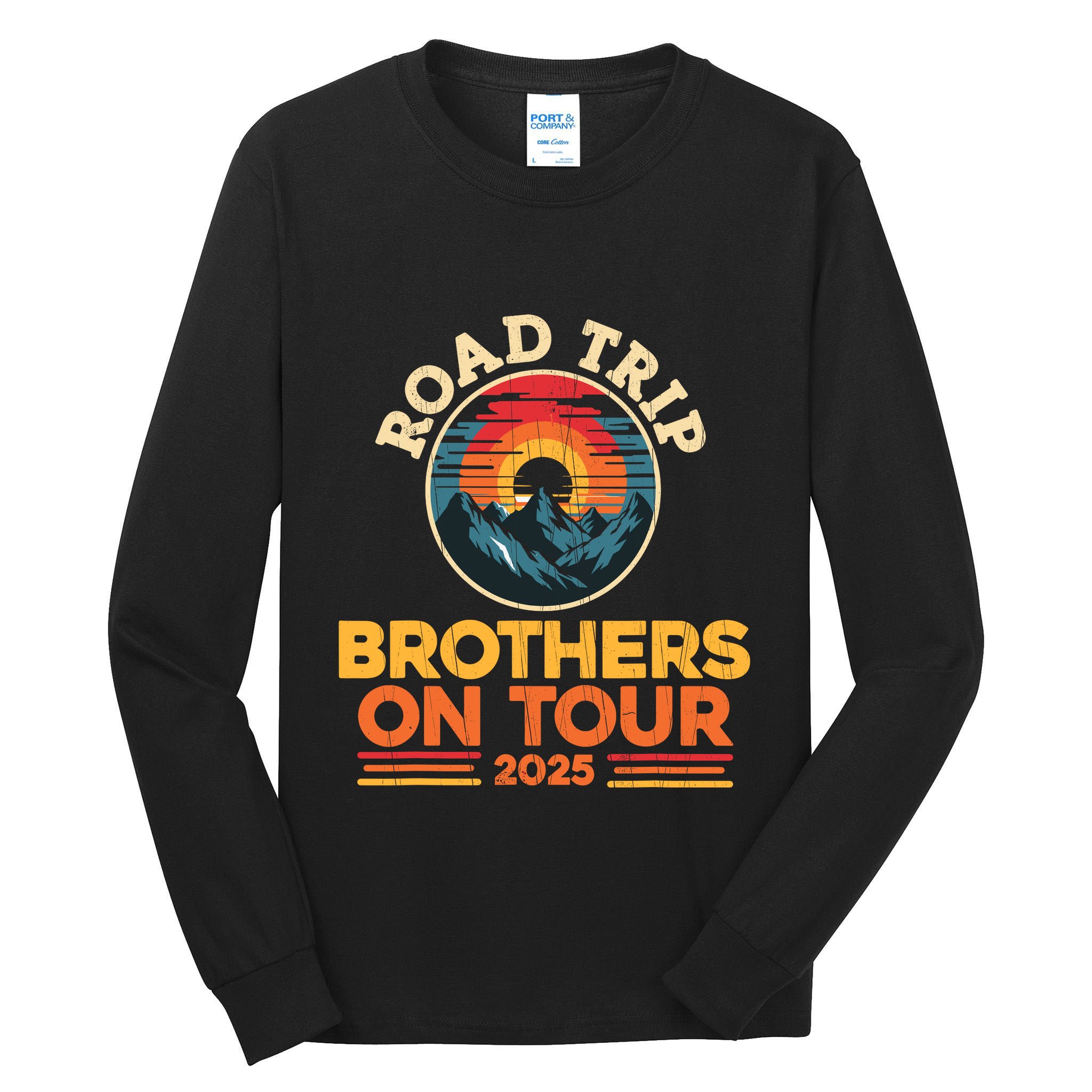 Brothers On Road Trip 2025 Tall Long Sleeve T-Shirt