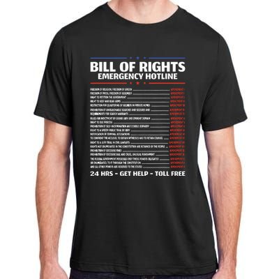 Bill Of Rights Emergency Hotline Amendments Of Constitution Adult ChromaSoft Performance T-Shirt