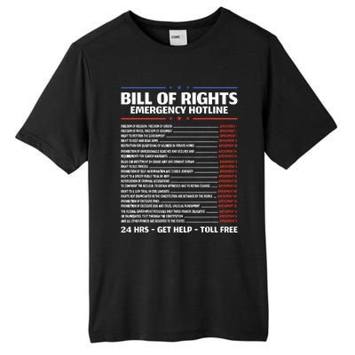 Bill Of Rights Emergency Hotline Amendments Of Constitution Tall Fusion ChromaSoft Performance T-Shirt