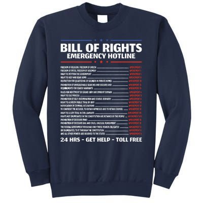 Bill Of Rights Emergency Hotline Amendments Of Constitution Sweatshirt