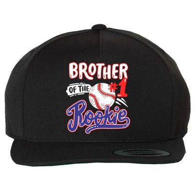 Brother Of Rookie 1st Baseball Birthday Party Theme Matching Wool Snapback Cap