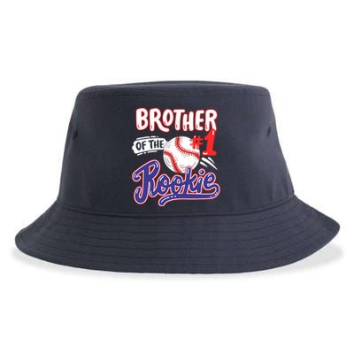 Brother Of Rookie 1st Baseball Birthday Party Theme Matching Sustainable Bucket Hat