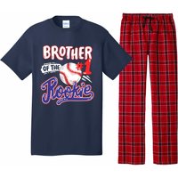 Brother Of Rookie 1st Baseball Birthday Party Theme Matching Pajama Set