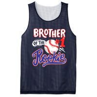 Brother Of Rookie 1st Baseball Birthday Party Theme Matching Mesh Reversible Basketball Jersey Tank