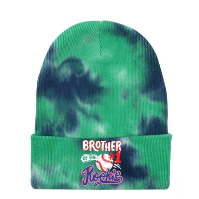 Brother Of Rookie 1st Baseball Birthday Party Theme Matching Tie Dye 12in Knit Beanie