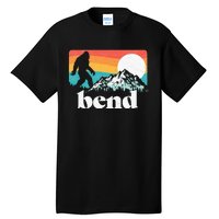 Bend Oregon Retro Bigfoot Mountains Tall T-Shirt