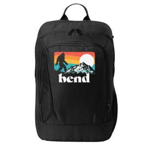 Bend Oregon Retro Bigfoot Mountains City Backpack