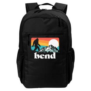 Bend Oregon Retro Bigfoot Mountains Daily Commute Backpack