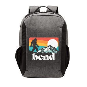 Bend Oregon Retro Bigfoot Mountains Vector Backpack