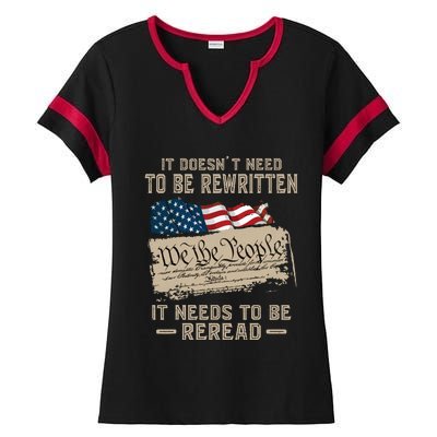 BILL OF RIGHTS US CONSTITUTION Ladies Halftime Notch Neck Tee