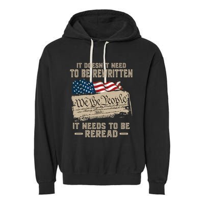 BILL OF RIGHTS US CONSTITUTION Garment-Dyed Fleece Hoodie