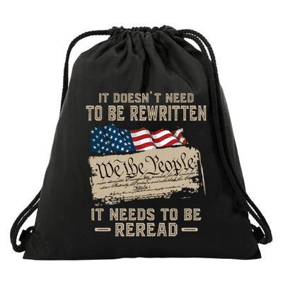 BILL OF RIGHTS US CONSTITUTION Drawstring Bag