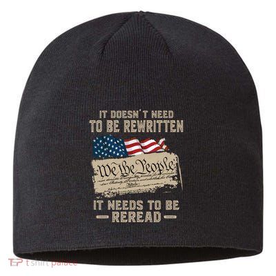 BILL OF RIGHTS US CONSTITUTION Sustainable Beanie