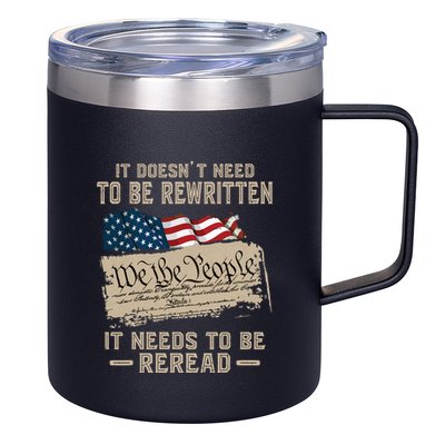 BILL OF RIGHTS US CONSTITUTION 12oz Stainless Steel Coffee Mug
