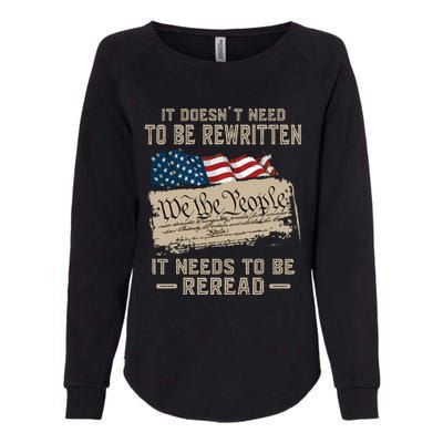 BILL OF RIGHTS US CONSTITUTION Womens California Wash Sweatshirt