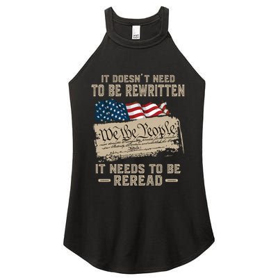 BILL OF RIGHTS US CONSTITUTION Women's Perfect Tri Rocker Tank