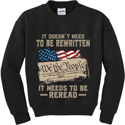 BILL OF RIGHTS US CONSTITUTION Kids Sweatshirt