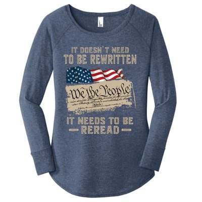 BILL OF RIGHTS US CONSTITUTION Women's Perfect Tri Tunic Long Sleeve Shirt