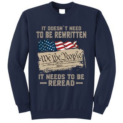 BILL OF RIGHTS US CONSTITUTION Tall Sweatshirt