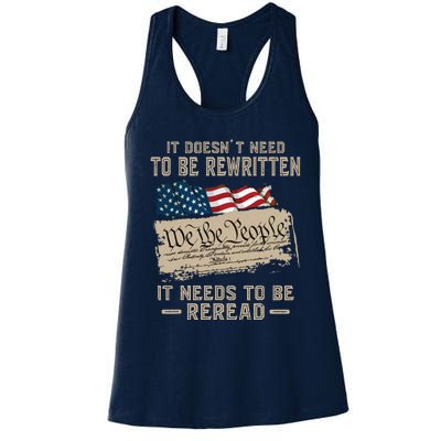 BILL OF RIGHTS US CONSTITUTION Women's Racerback Tank