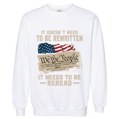 BILL OF RIGHTS US CONSTITUTION Garment-Dyed Sweatshirt