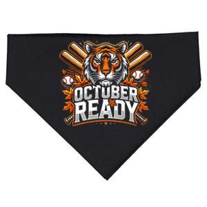 Baseball October Ready Tiger D USA-Made Doggie Bandana