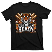 Baseball October Ready Tiger D T-Shirt