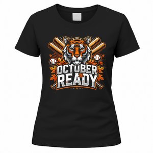 Baseball October Ready Tiger D Women's T-Shirt