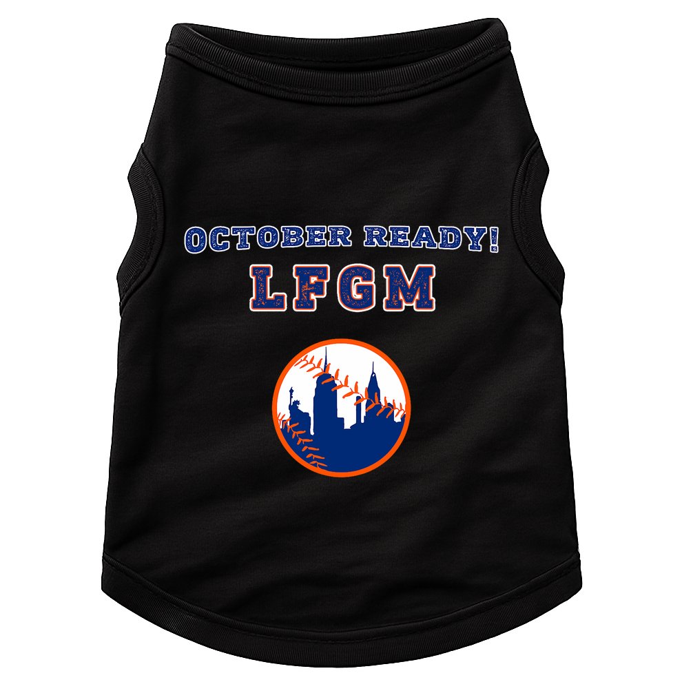 Baseball October Ready Lfgm Graphic Doggie Tank