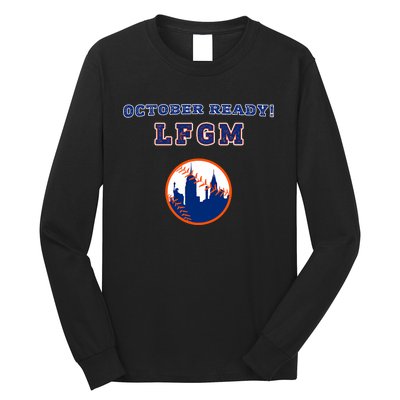 Baseball October Ready Lfgm Graphic Long Sleeve Shirt