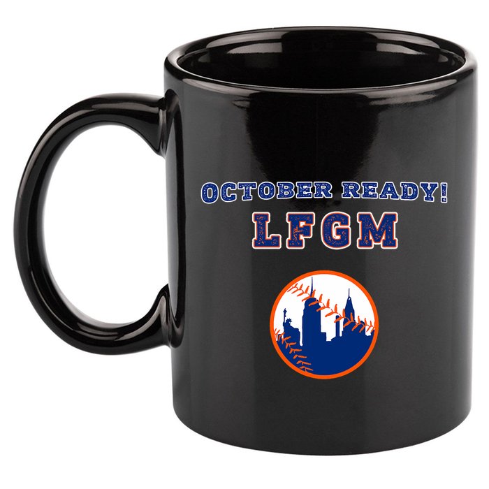 Baseball October Ready Lfgm Graphic 11oz C Handle Ceramic Mug