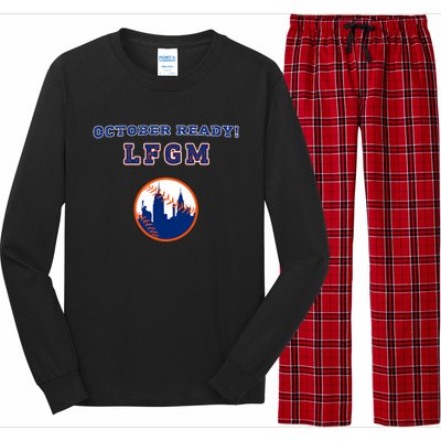 Baseball October Ready Lfgm Graphic Long Sleeve Pajama Set