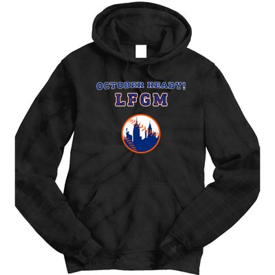 Baseball October Ready Lfgm Graphic Tie Dye Hoodie