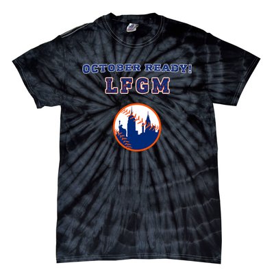 Baseball October Ready Lfgm Graphic Tie-Dye T-Shirt